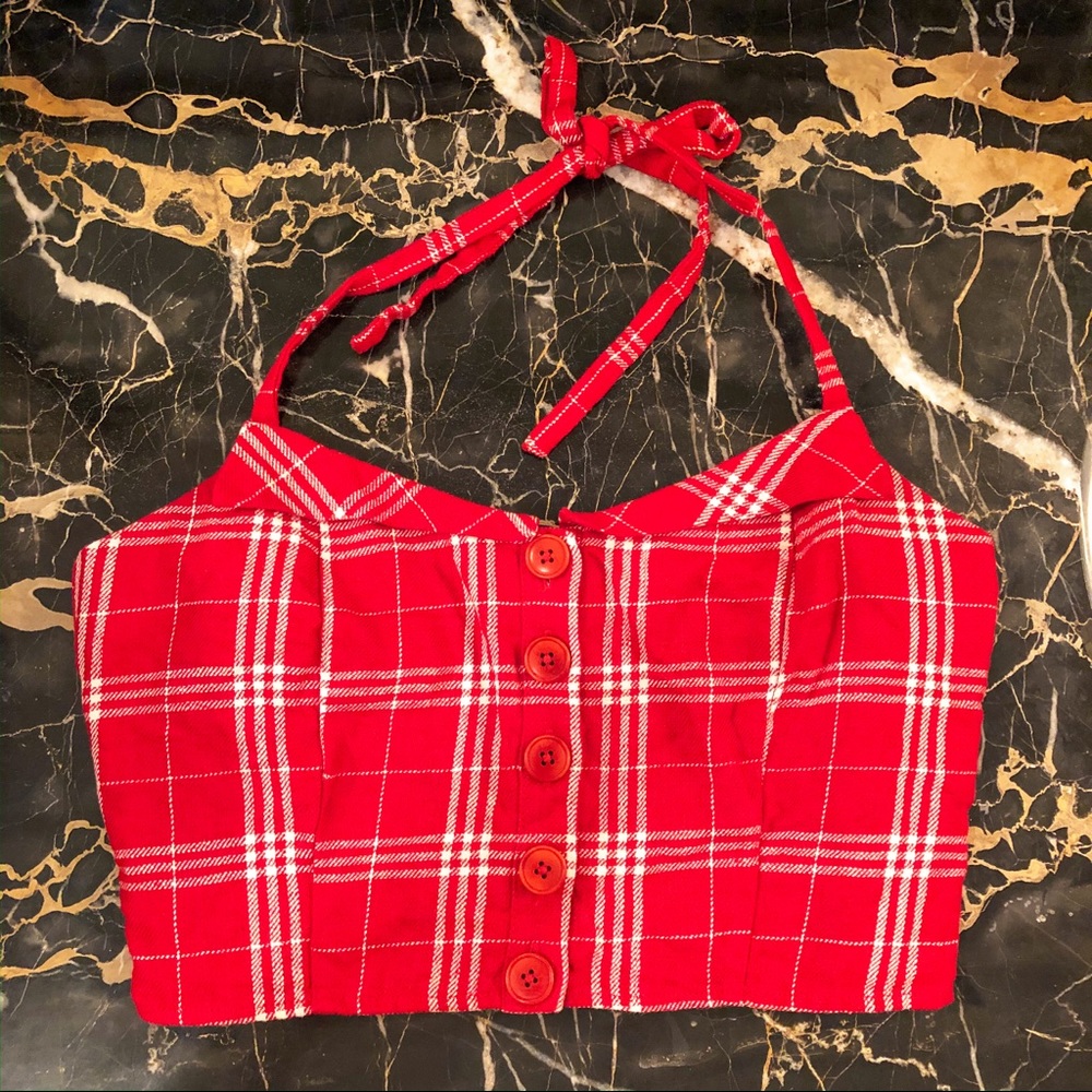Reformation Halter Crop Top